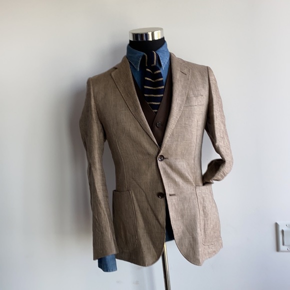 💯 Pure Linen Slim Fitted 36R|46RNWOT - Picture 2 of 13